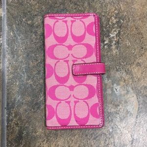 Pink Coach Wallet